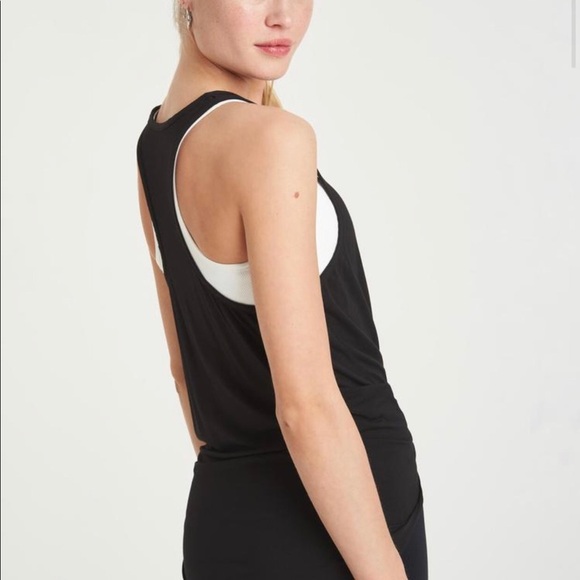 $85 Bandier All Access NYC Black Duet Tank Top in XS - Luxury Athleisure Top - Picture 6 of 15